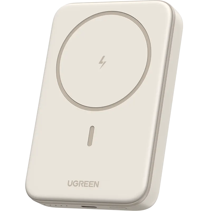 UGREEN MagFlow 10000mAh Magnetic Wireless Power Bank (20W) Cream Mascom International.webp